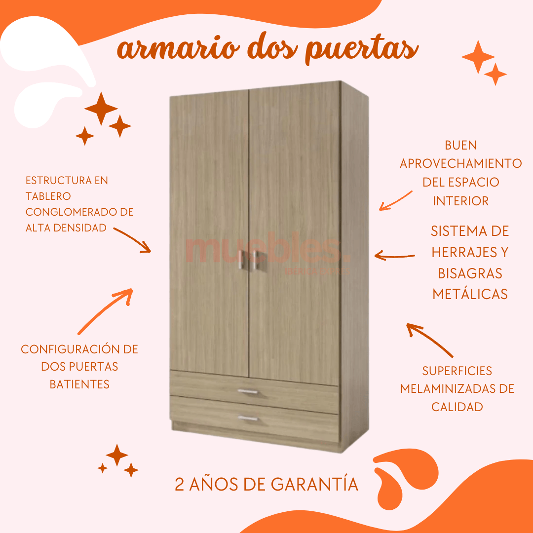 ARMARIO (2) DOS PUERTAS - MUEBLES IBÉRICA EXPRÉS