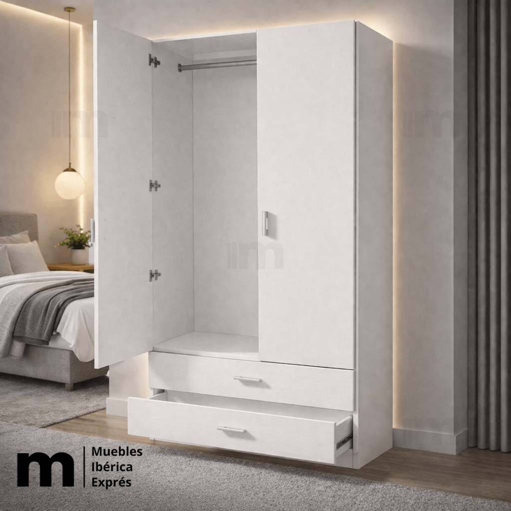 Armario de 2 puertas - MUEBLES IBÉRICA EXPRÉS