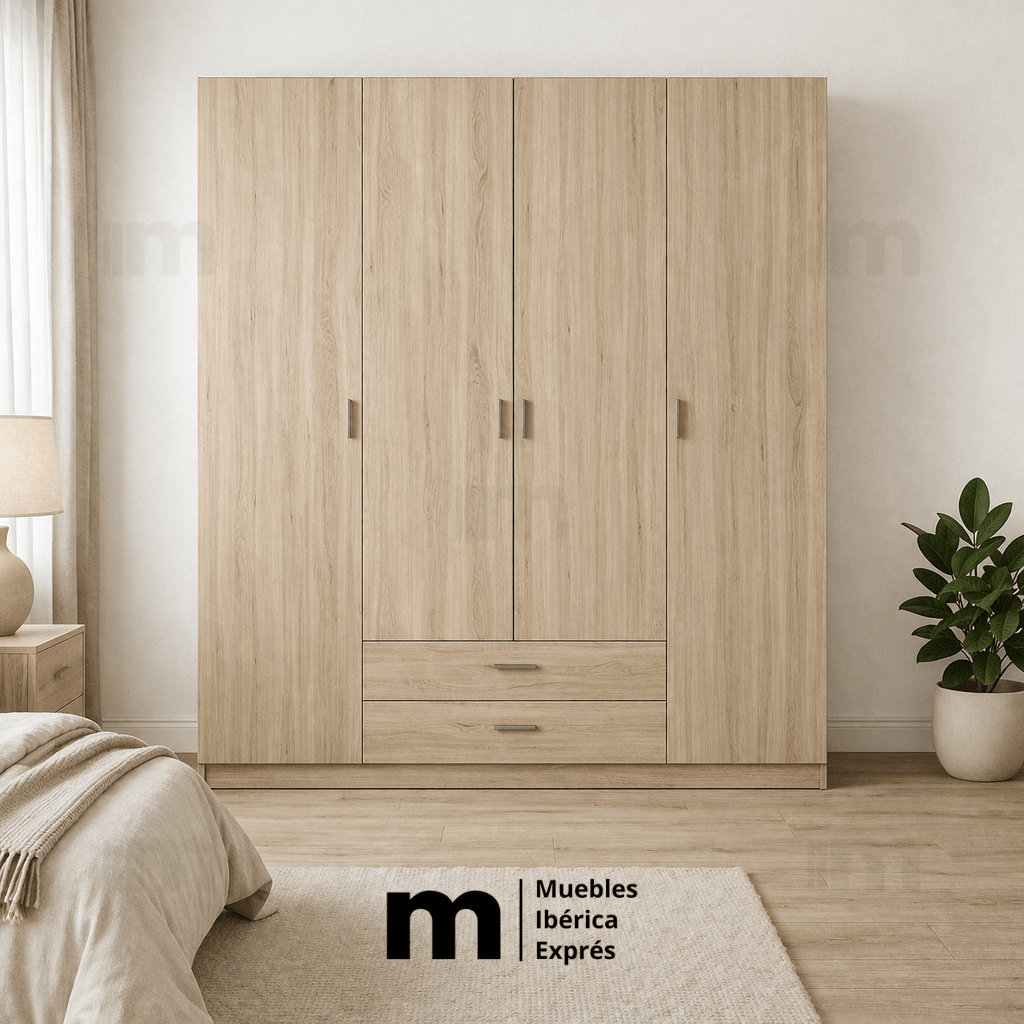 Armario de 4 puertas - MUEBLES IBÉRICA EXPRÉS