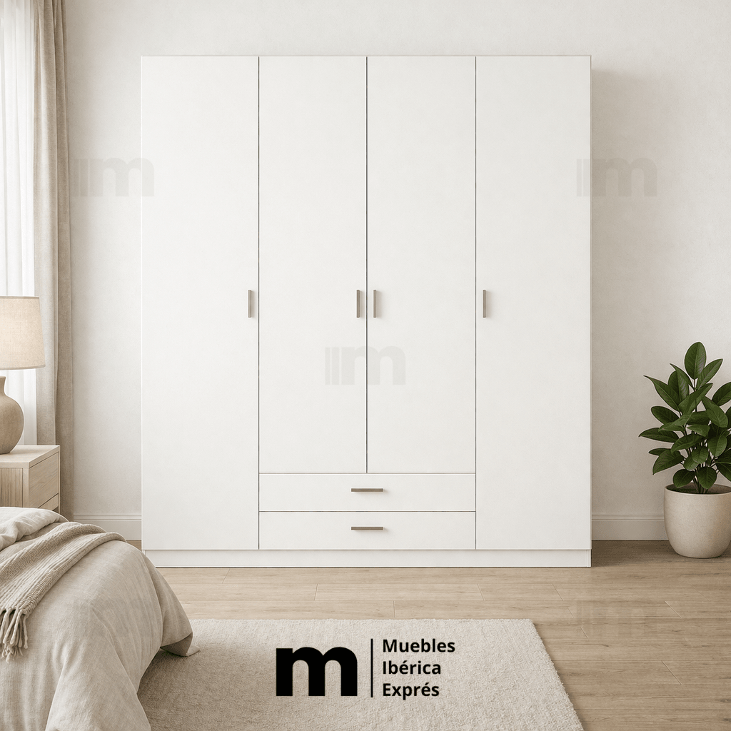 Armario de 4 puertas - MUEBLES IBÉRICA EXPRÉS