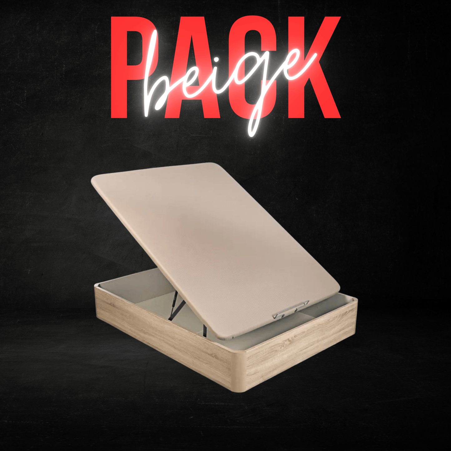 PACK CANAPÉ Y COLCHÓN LUXURY (colchón 31 cm) - MUEBLES IBÉRICA EXPRÉS