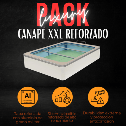 PACK CANAPÉ Y COLCHÓN LUXURY (colchón 31 cm) - MUEBLES IBÉRICA EXPRÉS