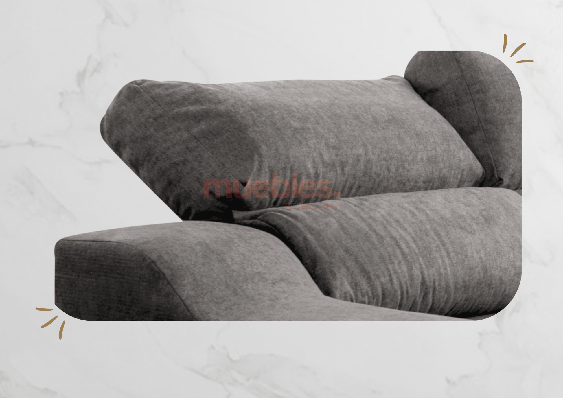 Sofá chaiselongue - MUEBLES IBÉRICA EXPRÉS