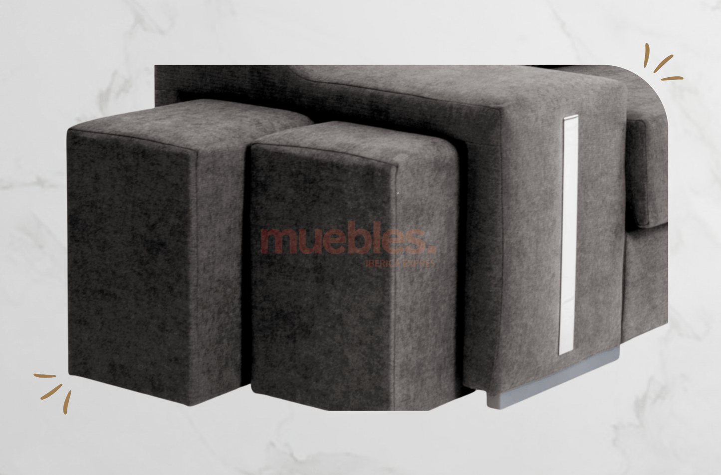 Sofá chaiselongue - MUEBLES IBÉRICA EXPRÉS